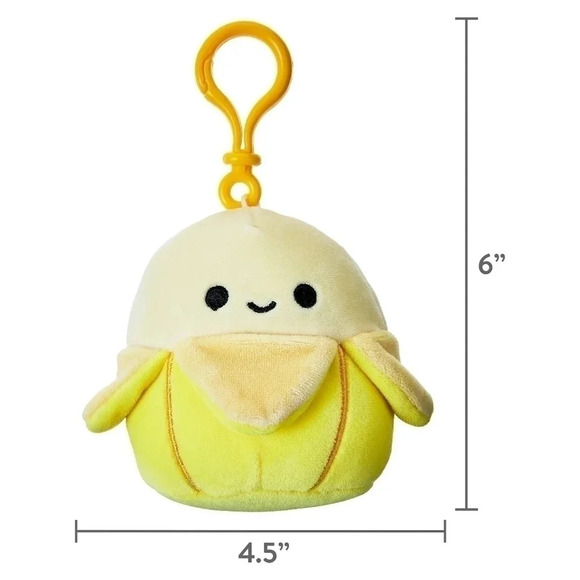 Junie banana 🍌 squishmallow plush keychain keyring collectable women's good - Picture 2 of 5